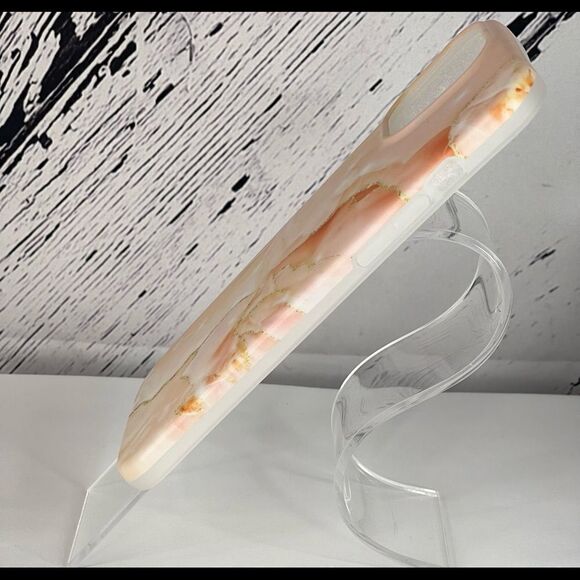 Marble Look iPhone Case-13 Pro Max-Peach & Coral Color - Picture 4 of 4